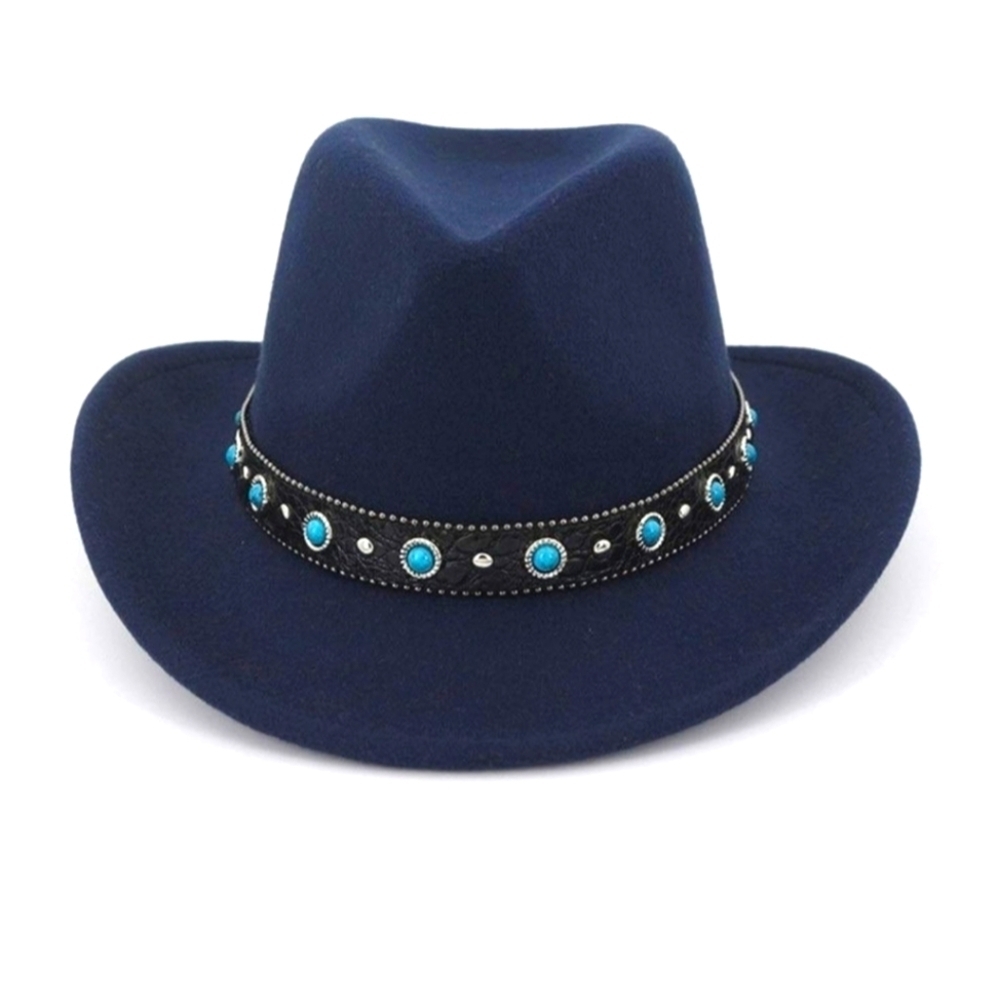 Wide Brim Turqoise Western Hat​